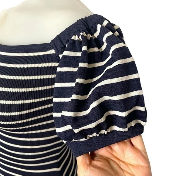 Navy White Stripe Dress 💙 - Picture 6 of 9